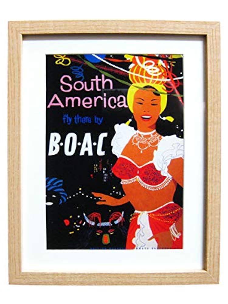 Amazon.co.jp: アメリカン アートポスター フレーム付き サウス