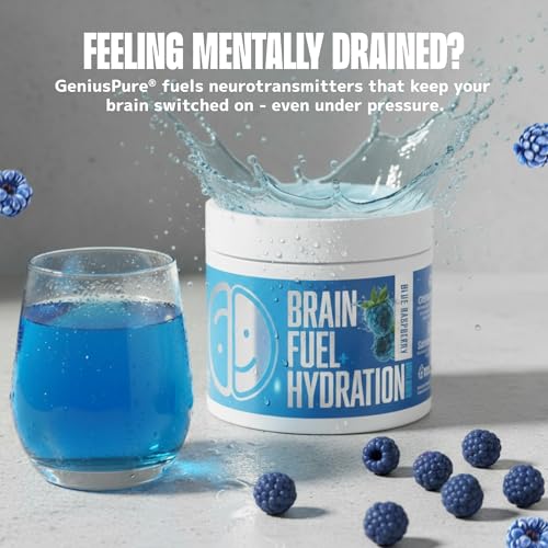 Lithios Brain Fuel Plus Hydration Mix - 30 Servings / 3.9 oz | Blue Raspberry Drink Mix | Boost Focus & Performance | Contains Electrolytes, Vitamins & Magnesium | Dietary Supplement - Image 4