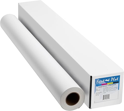 Miniatura 10 de FastPlot Cartel autoadhesivo de polipropileno de 8 mil WP - Rollo de 42 pulgadas x 100 pies - núcleo de 2 pulgadas