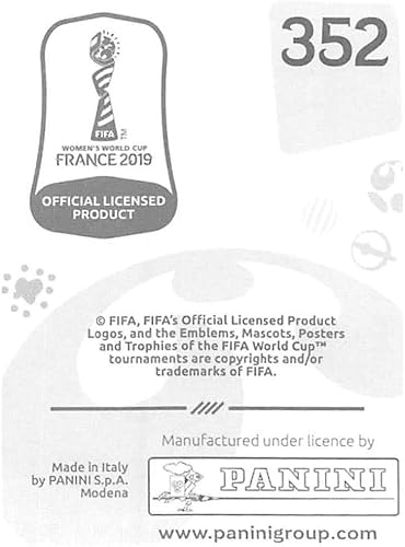 Miniatura 2 de 2019 Panini FIFA Women's World Cup France Album Stickers (Individual Sticker Only) Soccer #352 Augustine Ejangue Cameroon 2 Inch by 2 12 Inch