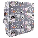 Picture of Sunmall Toddler Booster Seat for Dining Table,Chair Increasing Cushion for Baby Kids,Portable Dismountable Adjustable Highchair Booster(Dark Grey)
