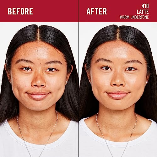 Rimmel Lasting Finish 35Hr Foundation 410 Latte, Full Coverage, Hydrating, SPF20, Hyaluronic Acid, Vitamin E, 2% Niacinamide - Image 3