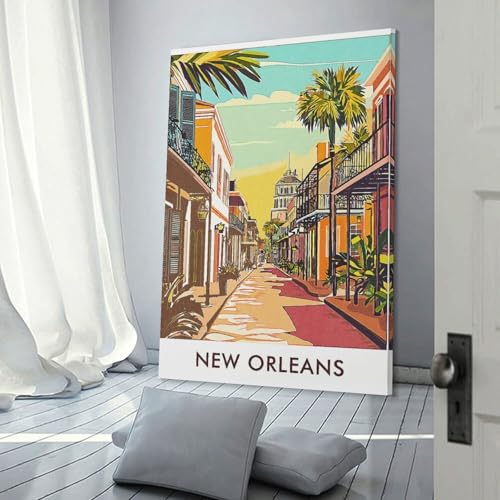 Tableau sur toile La Nouvelle-Orléans impression de qualité pour chambre