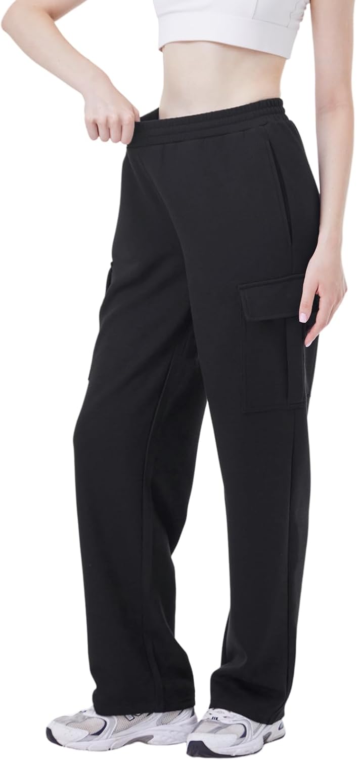 TTZ Women’s Tall Cargo Sweatpants 32"/34" Inseam Extra Long Soft Stretch Lounge Pants for Tall Women - Image 2