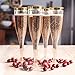 Gold Glitter Plastic Champagne Flutes: Elegant Clear Plastic Champagne Glasses Set for Formal Events - Bulk Disposable Champagne Flutes for Parties, Wedding Toasting, Showers and More - 30 Piec