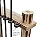 Corner Log 12 Fishing Rod Rack, Rustic