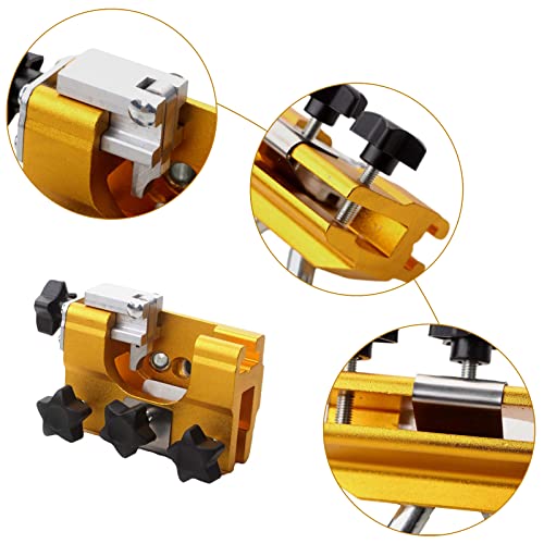 MEEYI KettensäGe SchäRfgerät, Zahnschärfer Kettensägenschärfer Kit Chainsaw Chain Sharpening Jig Mit 3 Schleifköpfen… – Bild 5