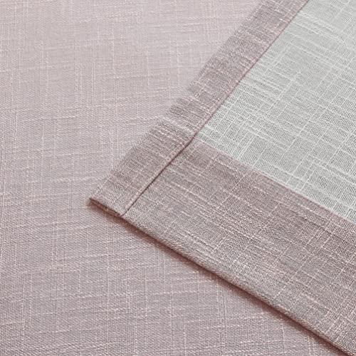 Central Park Cortina plissada ombré semitransparente com 153 cm de comprimento, mistura de raiom, co