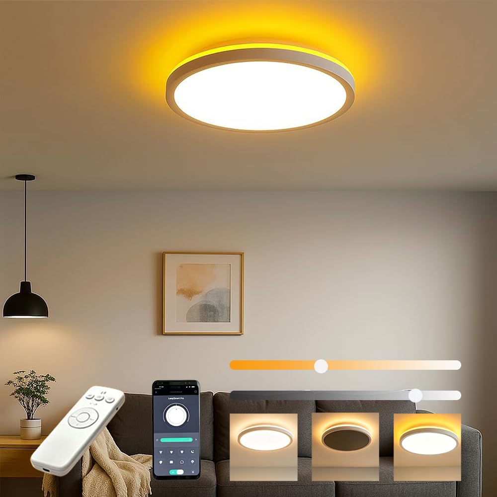 天井照明 Lico/CBG シーリングライト 照明 ライト インテリア LED Amazon.co.jp : KROCA シーリングライト 24W 調光調色 リモコン