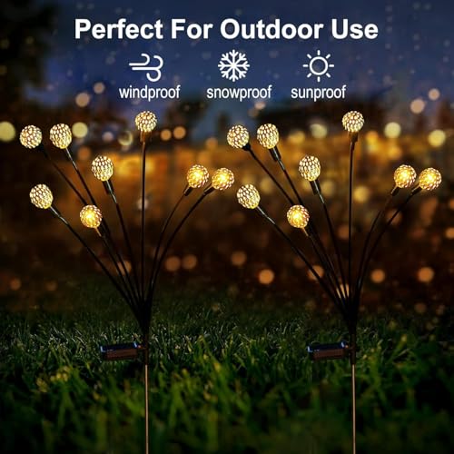 Image of GIGALUMI GL-912 6 LED Solar Moroccan Ball Light IP65 Waterproof Orb Lantern with 2V Panel 600 mAh Battery for Diwali Decoration Indoor Outdoor Garden Yard Party (Pack of 1, Warm White)