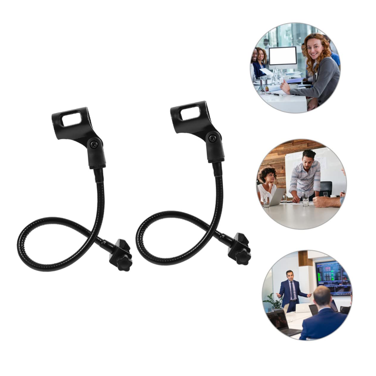 Schwanenhals Mikrofonständer 2 Stück Flexible Ablagen