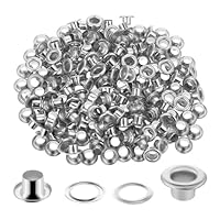 Aster 200Pcs Eyelets and Grommets, 8.6cm Metal Grommets Eyelets Hole with Rings, Round Eye Rings for Fabric Clothing Tarpaulins Leather DIY Craft Curtains Hats Repair