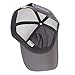 Zylioo XXL Oversize Mesh Trucker Baseball Cap,Adjustable Plain Breathable Sports Caps,Quick Dry Running Hats for Big Heads Gray