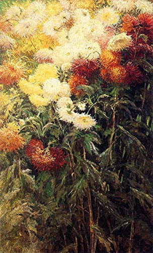 Peinture à l'huile fleurs de Caillebotte sur toile pour décoration salon