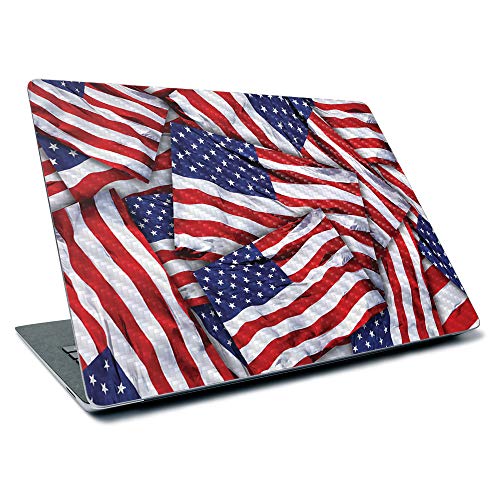 Image of MightySkins Carbon Fiber Skin for Microsoft Surface Laptop 3 13.5 inch (2019) - Patriot,Textured Carbon Fiber Finish,Easy to Apply, Remove, and Change Styles, (CF-MISURLA313-Patriot)