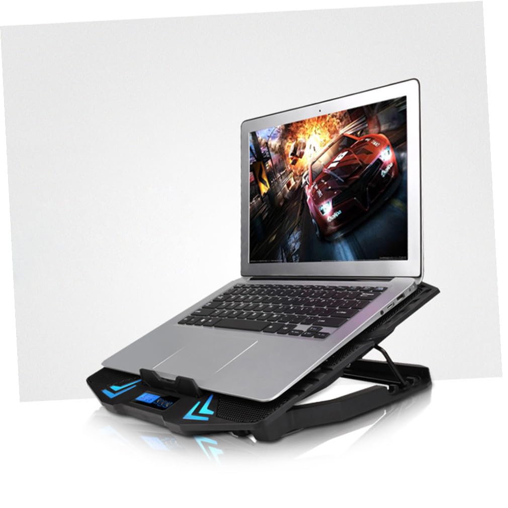Base Raffreddamento Laptop con Ventole Silenziose Superficie Resistente Supporto Regolabile Inclinato per Dissipazione Del Calore Alimentazione USB Adattatore Antiscivolo Design