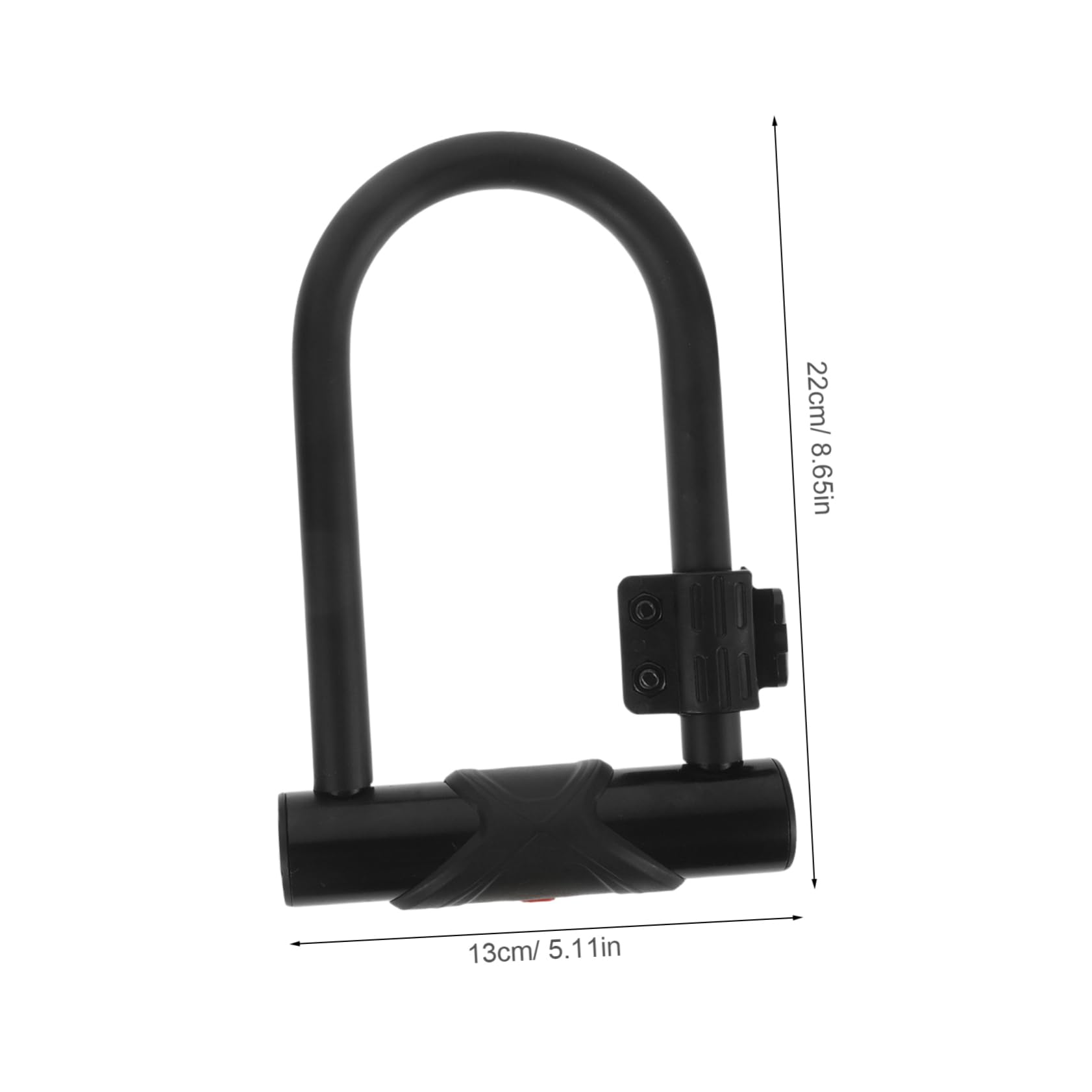 Antivol Vélo U avec Câble en Acier, Noir, Sécurité Extérieure | Revêtement Pvc, Système à Double Verrouillage, Format Voyage, Usage Cyclisme et Extérieur