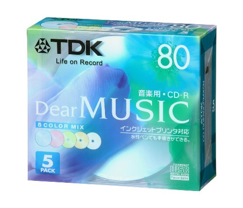 TDK CD-RDE80CPMX30PS 3点セット 音楽用CD-R 5色カラー Amazon.co.jp: TDK CD-R 音楽用 80分 カラーミックス