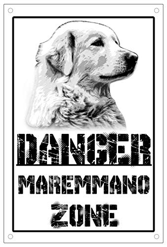 TARGA CARTELLO TARGHE CARTELLI ATTENTI AL CANE - Danger ROTTWEILER zone