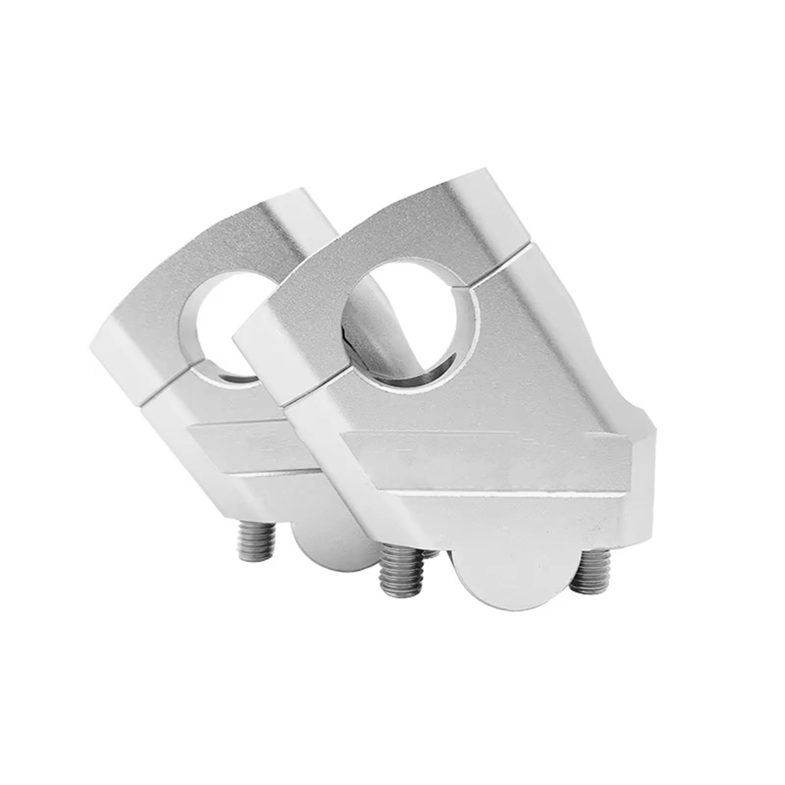 Handlebar Clamp Riser For SUZUKI For DL650 For V-Strom 650 Motorcycle 22mm Handlebar Riser Bar Mount Handle Clamp Accessories(22mm Silver)