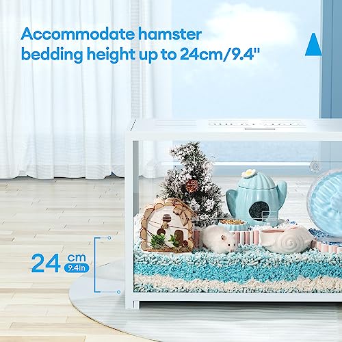 Image of BUCATSTATE Hamster Cage 2.0, Large Hamster Enclosure (31in, White)