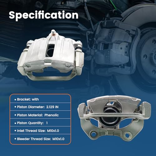Image of 2 Pcs Rear Brake Caliper 18B4726 18B4727 Fit for 99-05 Chevy Silverado 1500 Astro Suburban 1500 Tahoe, 99-00 Cadillac Escalade, 99-02 GMC Sierra 1500 Yukon, Disc Brake Caliper w /Bracket