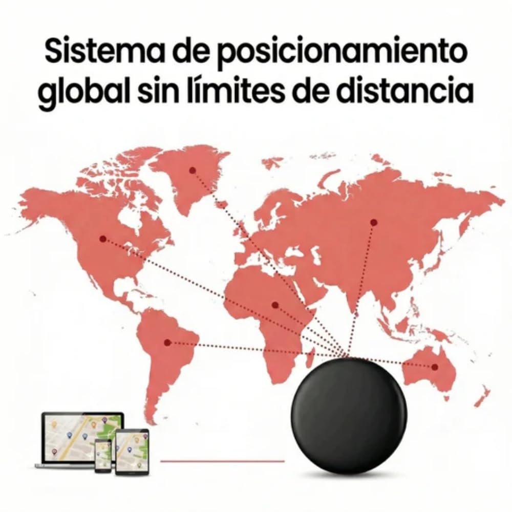 aimtrack Pro - localizador GPS, con Precisión en Reproducción de Trayectoria, Larga Duración y Fácil Sustitución,para Coche, Mascotas, Llaves, Maleta y Cartera