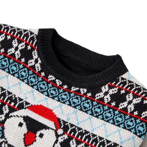 IFFEI Men's Ugly Christmas Sweaters Unisex Funny Holiday Jumper Outfits Novelty Knit Pullover Sweater3