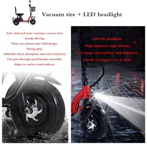 3-Wiel Elektrische Scootmobiel,Opvouwbare Scootmobiel,Scootmobielen Voor Volwassenen,Elektrische Driewieler,Sport Scootmobiel,Voor Ouderen Met Een Handicap - Afbeelding 4