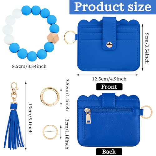 Image of Wristlet Wallet for Women with Keychain - RFID Card Holder Small Wallet Wristlet with Key Ring