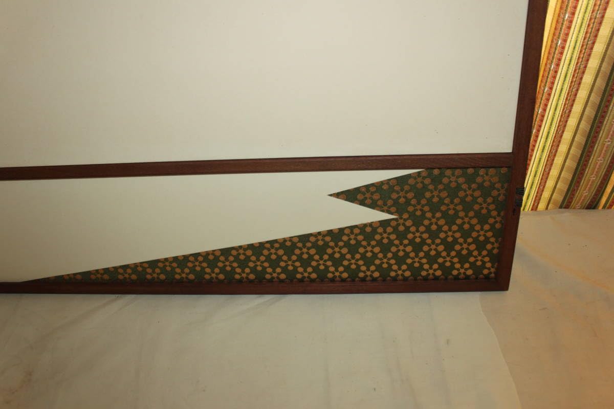 茶道具　蓬春堂　風炉先　風炉先屏風　 ねじ梅 茶道具 風炉先屏風 風炉先 4寸 桑縁 利休梅又は独楽つなぎ又は雲