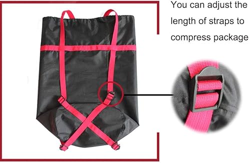 Miniatura 5 de Wejjue Juego de 2 piezas de tamaño M y L de 24 L + 40 L, saco de compresión impermeable, saco de dormir, saco de almacenamiento para camping,
