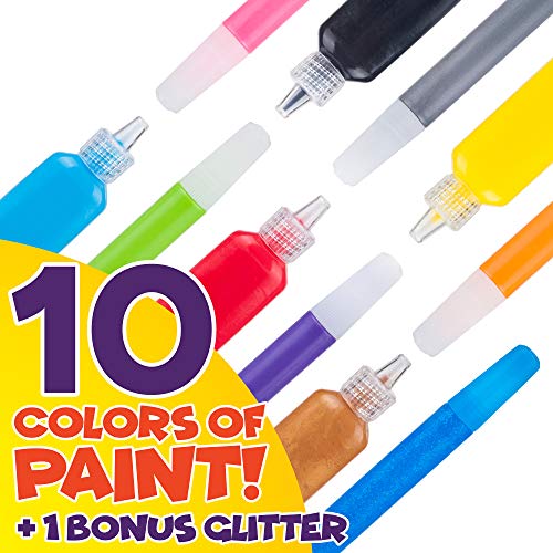 Creative Kids Window Paint Art Kit – Make Your Own Suncatchers Set – 24 Sun Catchers, 24 Suction Cups & 11 Paints – Suncatchers for Kids to Paint - DIY Window & Mirror Arts & Crafts Kit Children - Image 6