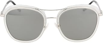 BOUCHERON Sunglasses Womens Round Crystal Silver Silver BC0022S-30000620-003