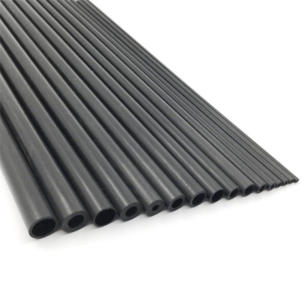 10 szt. Pustych prętów z włókna węglowego 500 mm, lekka rura kwadratowa(10pcsx5x4mm)