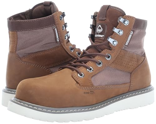 Image of Wolverine Unisex Adult Trade Wedge Unlined Canvas 6 inch Composite Toe