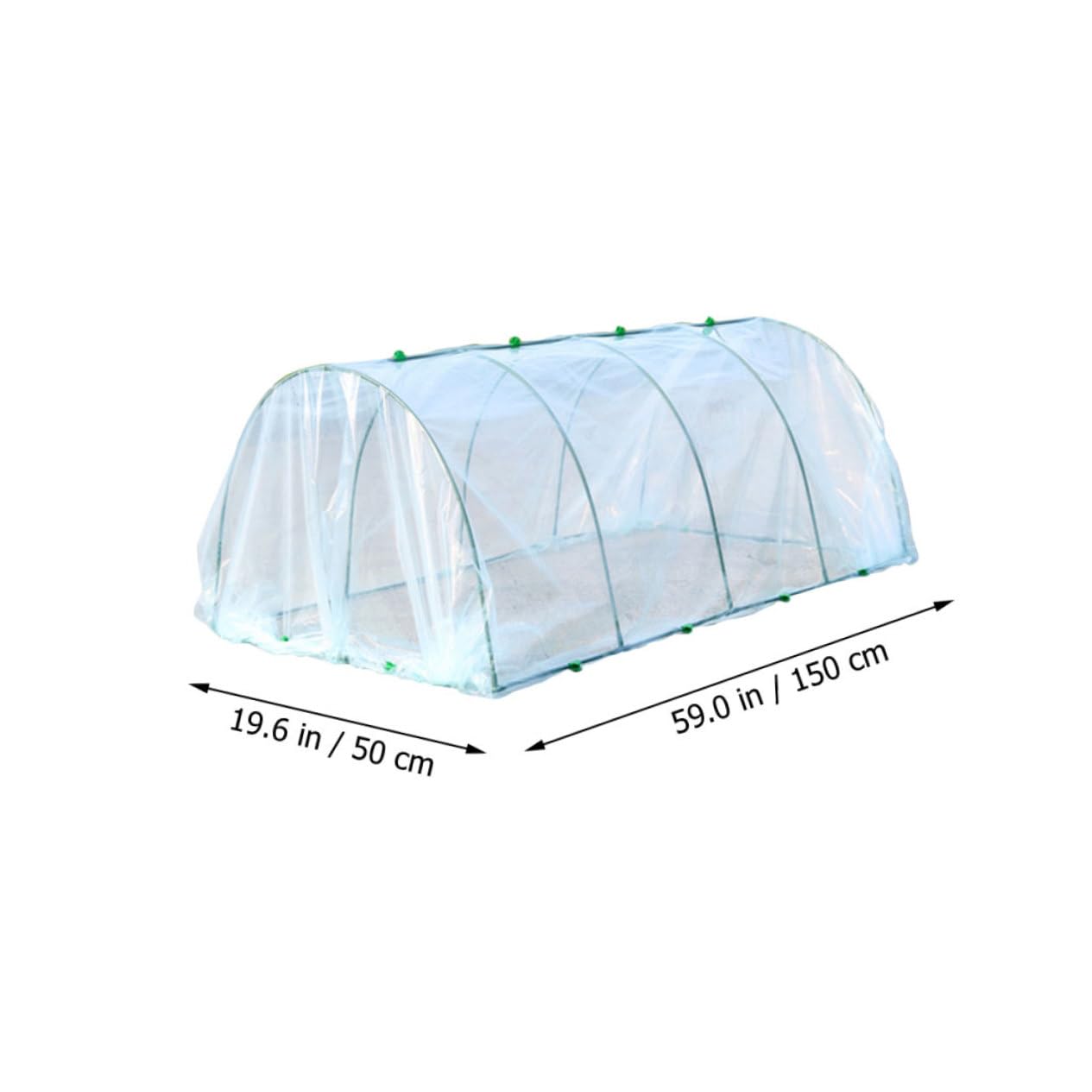 Copertura Serra Trasparente per Piante con Struttura in Acciaio Rivestito Protezione Termica e Antipioggia per Coltivazione e Giardino Completo