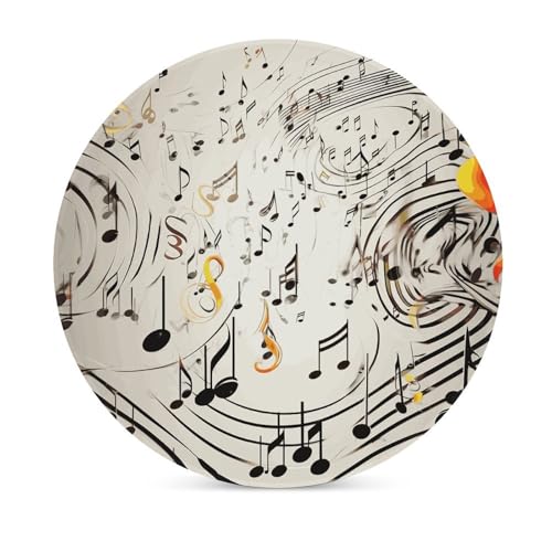 Dessous de verre céramique notes de musique absorbant liège pour tasse