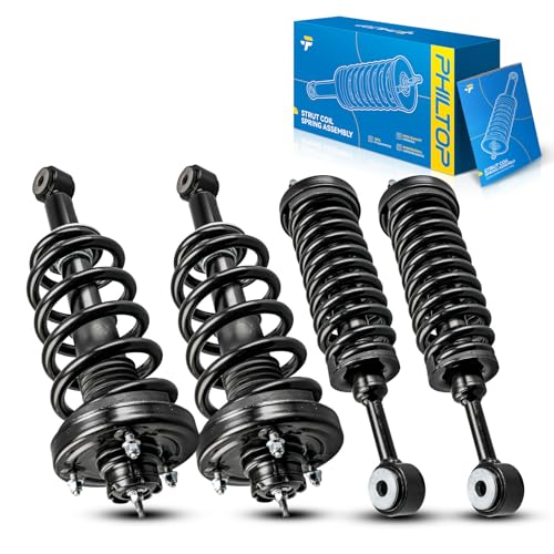 Image of PHILTOP Struts And Shocks Complete Assembly,Front Rear Struts Set of 4,Amortiguadores 171369 * 2 171370 * 2 For Ford Expedition 2003-2006 Lincoln Navigator 2003-2006