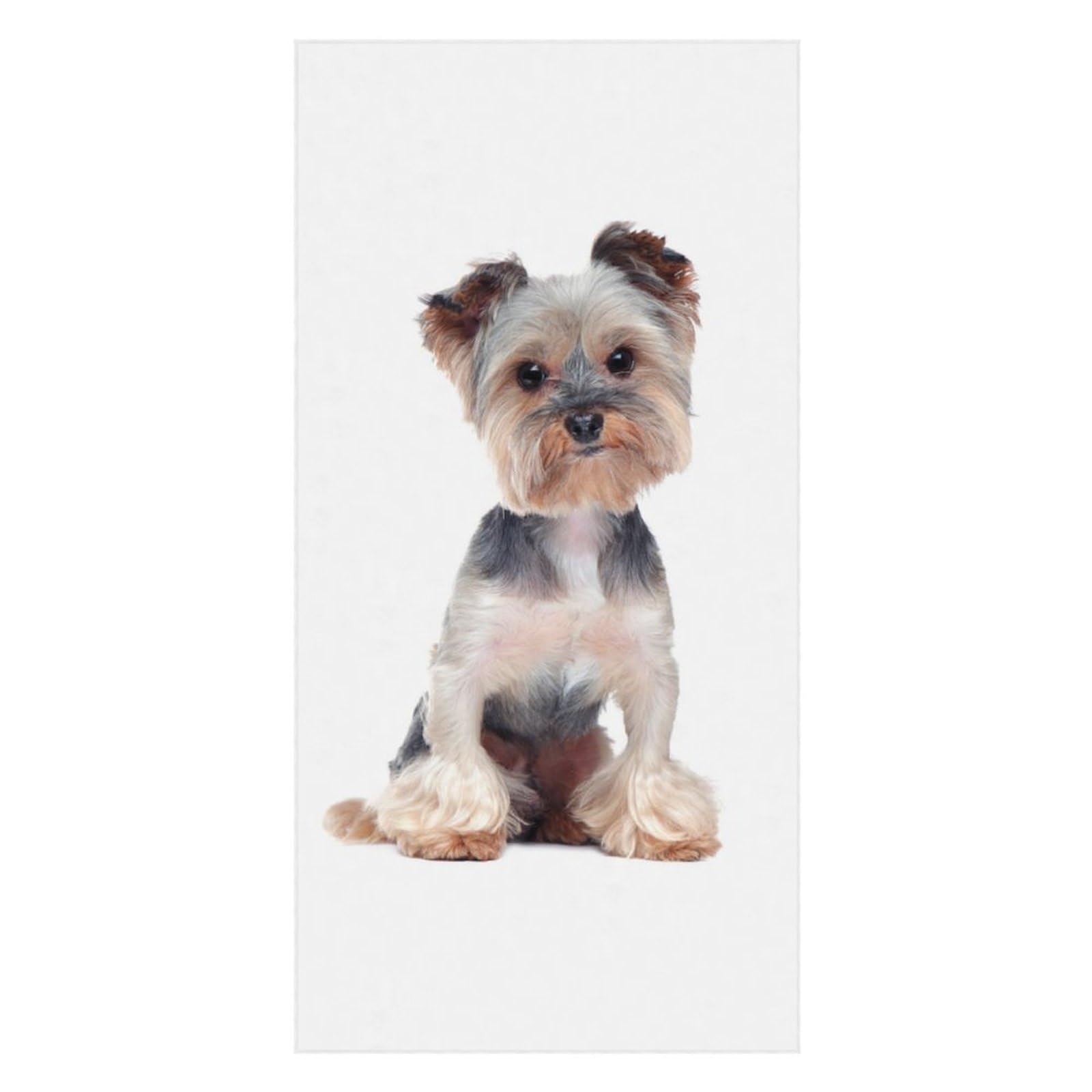 LWORZIIB Beach Towel, Yorkshire Terrier Bath Towel, Pool Towel Great for Gym Swimming 80 X 160cm