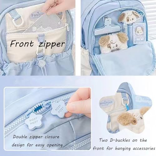 Cream Star Drawstring Backpack, Rosy Posy Backpack, Rosy Posy Series Large Capacity Drawstring Backpacks Fits 16” (Purple)2