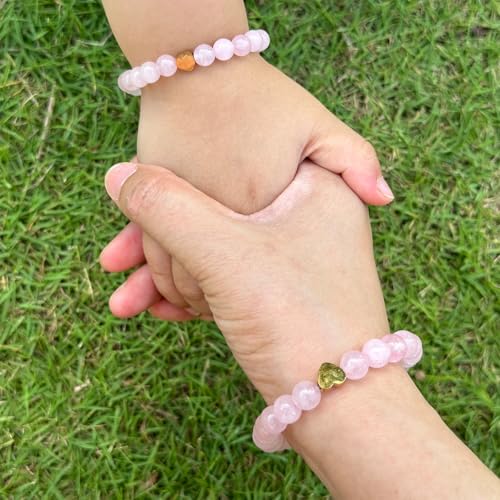 Back to School Bracelets Matching Heart Mommy and Me Wish Strings Bracelet Set First Day of School Gifts3