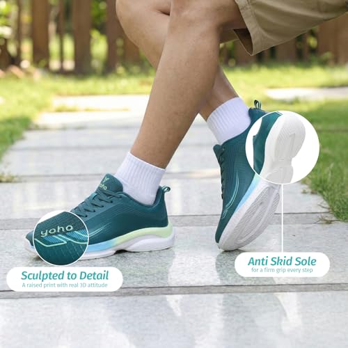 Image of YOHO RushHour Dynamiq Sports Shoes for Men |Cushioned Insole, Stylish, Casual & Sneakers for Gents | Lightweight, Anti-Skid Shoe for Gym, Walking, Running & Everyday Use-1800