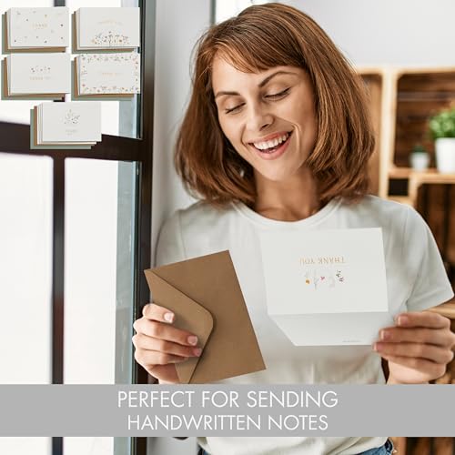 Beautiful-Thank-You-Cards-Set-of-20-With-Envelopes-and-Stickers-Elegant-Blank-Cards-For-Personalized-Notes-Perfect-Bulk-Stationary-Set-For-All-Occasions-incl-Weddings-Business-Baby-Showers Beautiful Thank You Cards Set of 20 With Envelopes and Stickers Elegant Blank Cards For Personalized Notes Perfect Bulk Stationary Set For All Occasions incl Weddings Business Baby Showers