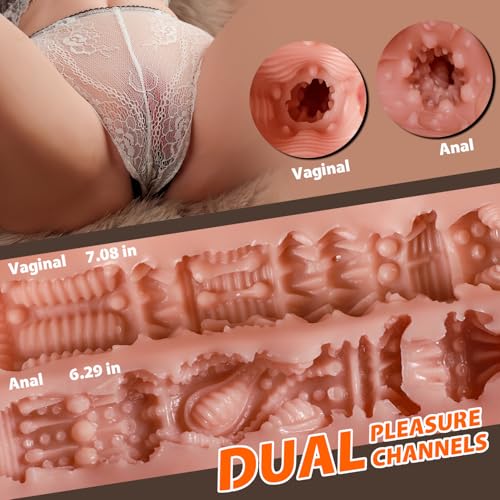 Sexpower 24LB Lifelike Sex Doll Realistic Female Torso with Huge Breasts Fat Butt, Male Sex Toys for Men Includes Complete Storage Cleaning Kit, Deep Vaginal & Tight Anal Adult Toy for Intense Orgasms : Health & Household