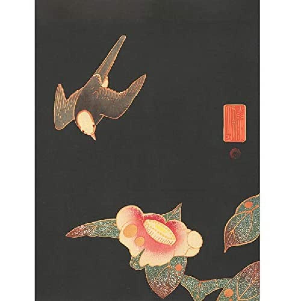 Artery8 Jakuchu Swallow Camillia Bird Flower Japanese Painting Art Print Canvas Premium Wall Decor Poster Mural