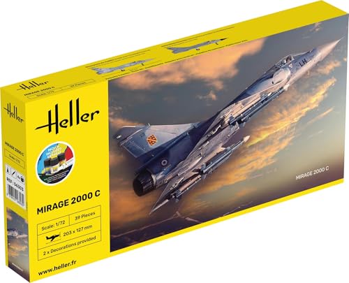 Maquette d excellence Mirage 2000 C Heller 56303 kit de démarrage avion 1/72