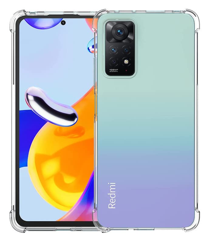 Image of Silicone Shockproof Bumper Ultra Clear Slim Anti-Slip Grip Soft Flexible Back Cover For Xiaomi Note 11 Pro Plus 5G / Xiaomi Redmi Note 11 Pro+ 5G (Transparent)