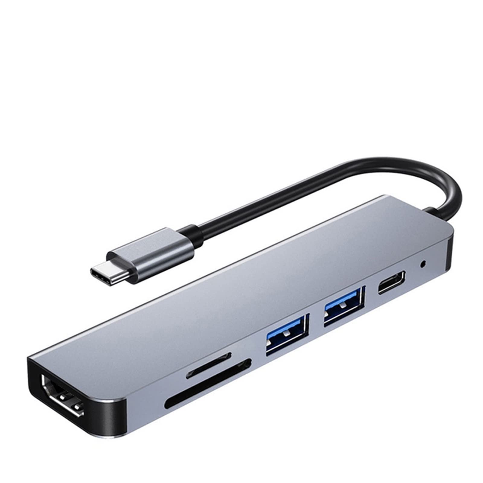 Chargeur USB, 4/8 en 1 USB 3.0 Hub for ordinateur portable adaptateur PC PD Char 8 Ports Station d'accueil USB multi-port de char for plusieurs appareils(6 In 1)