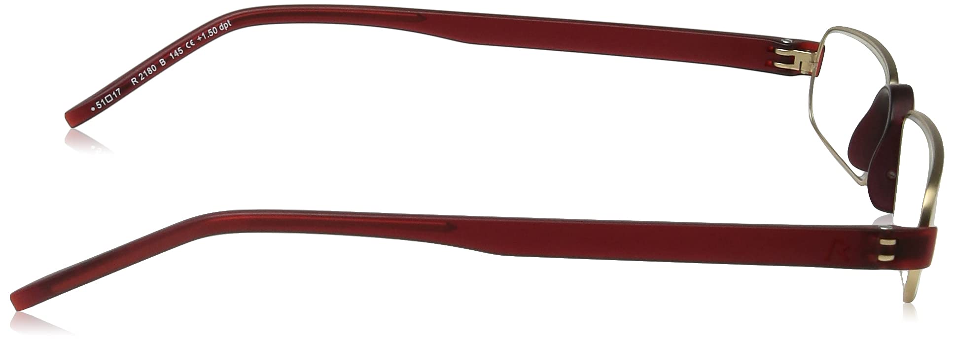 Rodenstock Okulary do czytania ProRead R2180, pomoc w czytaniu przy dalekowzroczności, okulary z lekką oprawką ze stali szlachetnej (+1 / +1,5 / +2 / +2,5), szary, +1,00